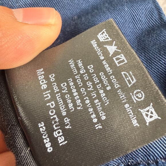 Todd Snyder Cotton Gurkha Trouser Pants Mens 34x27 Navy Blue Belted Pleated - Picture 5 of 10